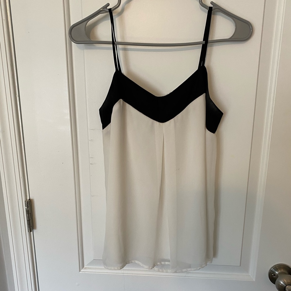 Charlotte Russe black and white tank top